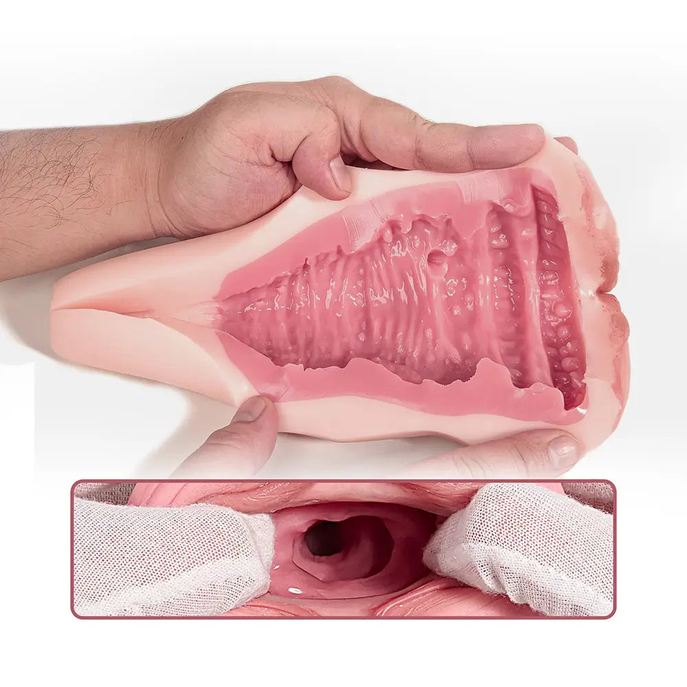 Dawn: 730g Voll Silicone Pussy mit Jungfrauenschamlippen