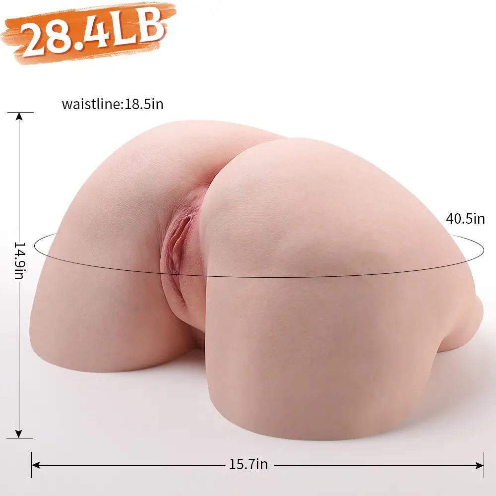 Linda: 12,9kg weicher Vollsilikon-Po-Masturbator