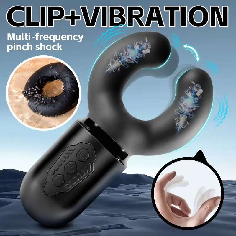 XG19: Wasserdichter Eichelstimulator mit Clip-Vibrationsfunktion