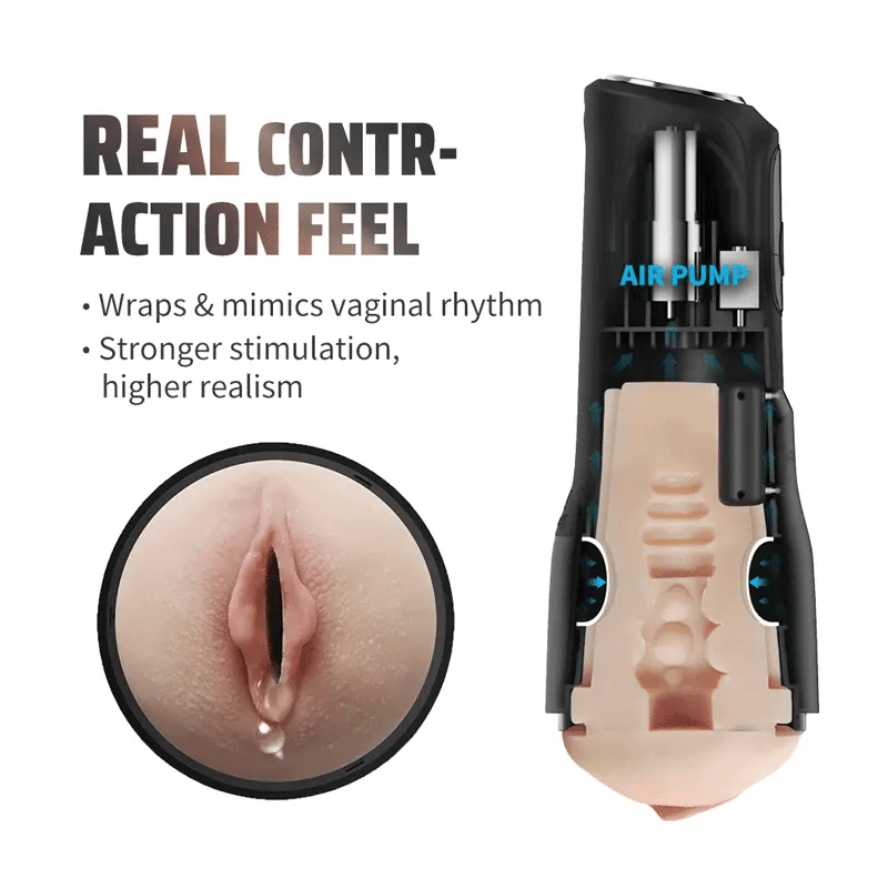 XS7: Masturbator mit Gen 2 Kontraktion, Saugfunktion & Vibration