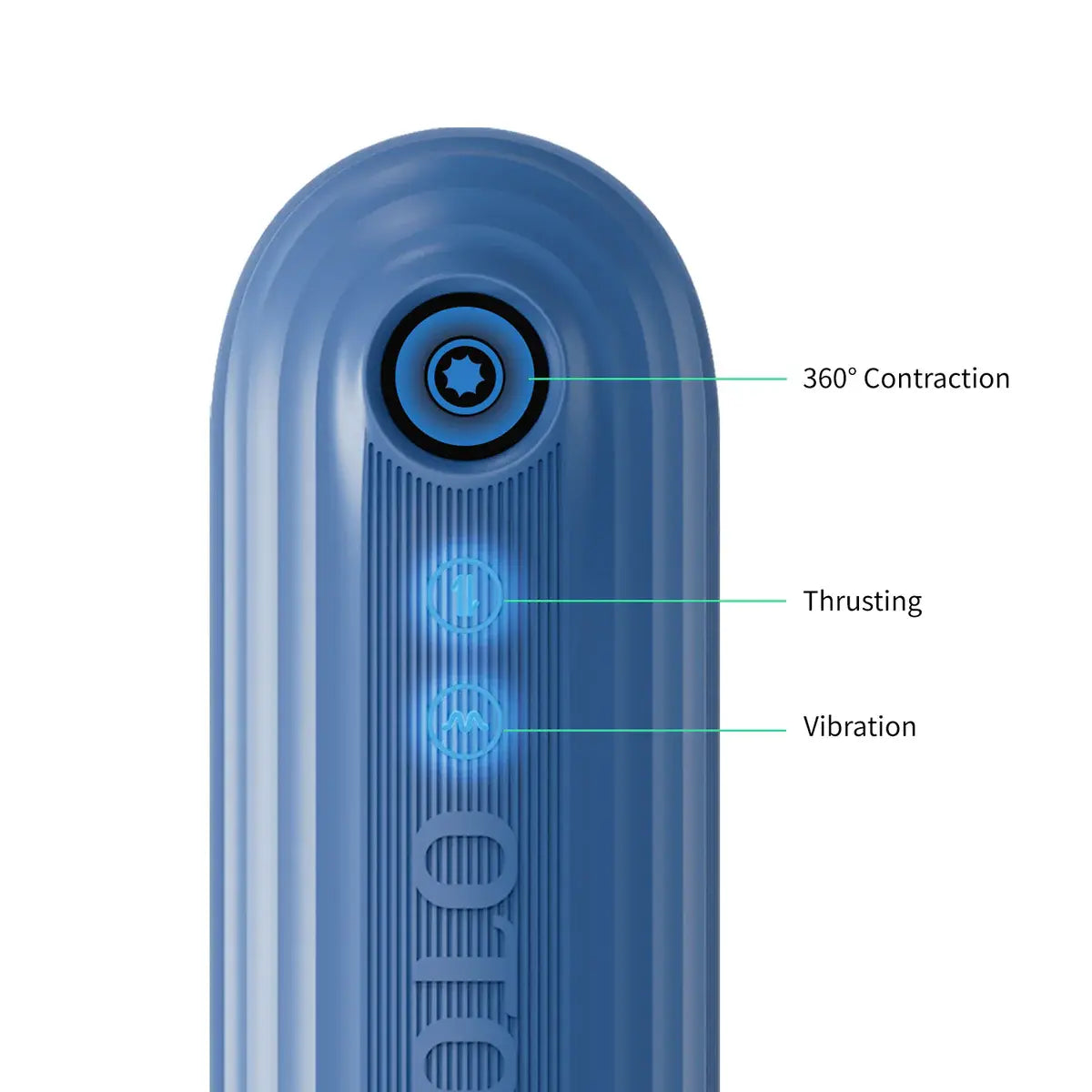XT9: Wasserdichter Masturbator mit 360° Kontraktion, Stoßfunktion & Vibration