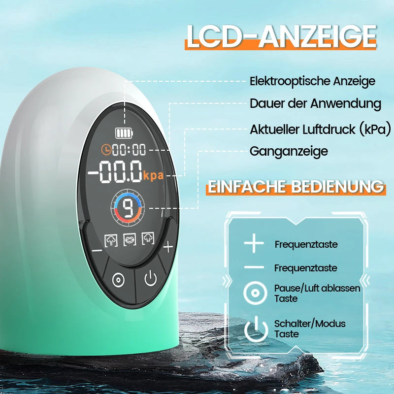 XP14: Elektrische Vakuum-Wasser-Penispumpe mit 4 Druckstufen und 9 Saugmodi