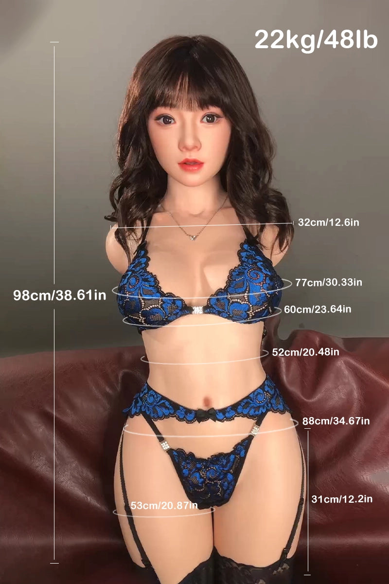 Elena: 22kg Realistische Silikon Sexpuppe mit ROS Kopf