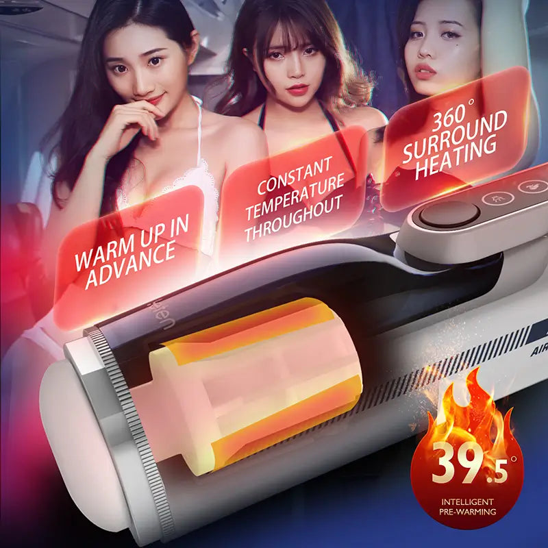 Leten A380 IV: Schwingender Piston 10 Stoßfunktion Smart Heating Männlicher Masturbator