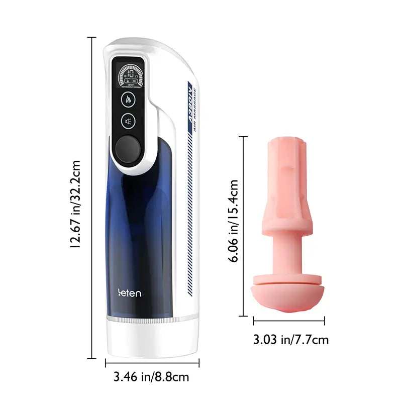 Leten A380 IV: Schwingender Piston 10 Stoßfunktion Smart Heating Männlicher Masturbator