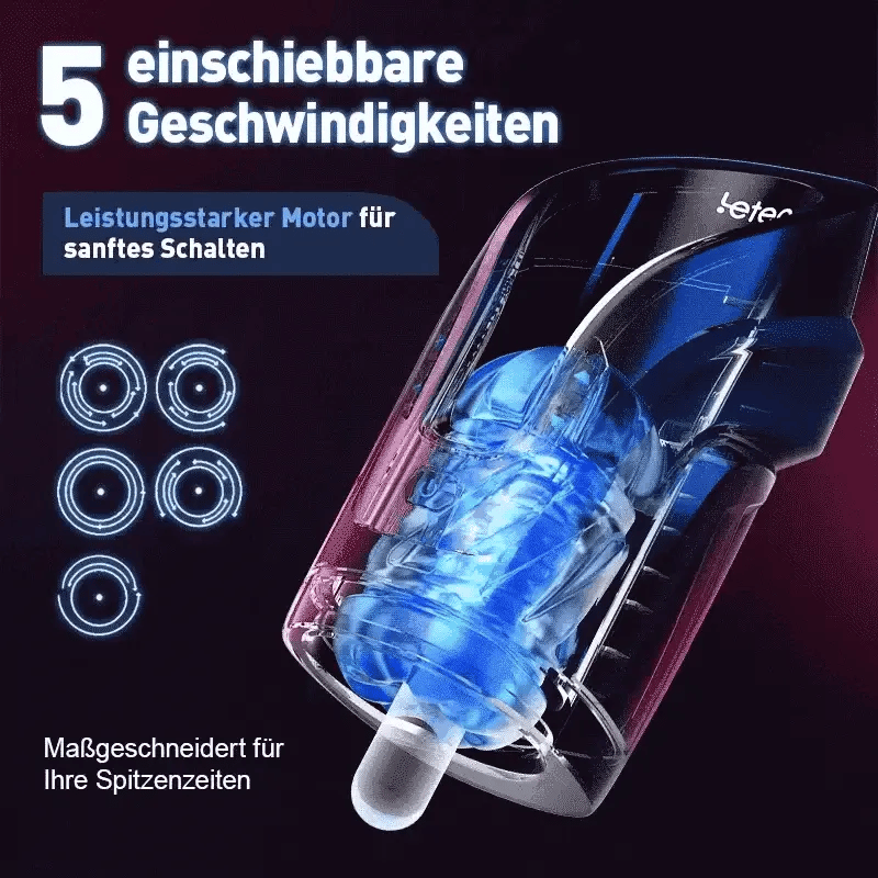Leten Cannon King Mini: Quickshot Thrusting Masturbator