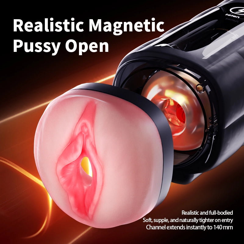 Leten Zero Gravity Pro: Masturbator mit Realistischer Vagina, 10 Stoßfunktion & Vibrationen und infrarotbeheizter Funktion