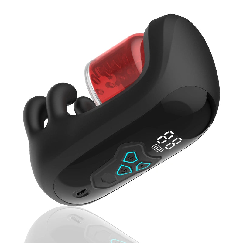 XG10: Männlicher Eicheltrainer mit 9 Beiß Rotations & Vibrationsmodi