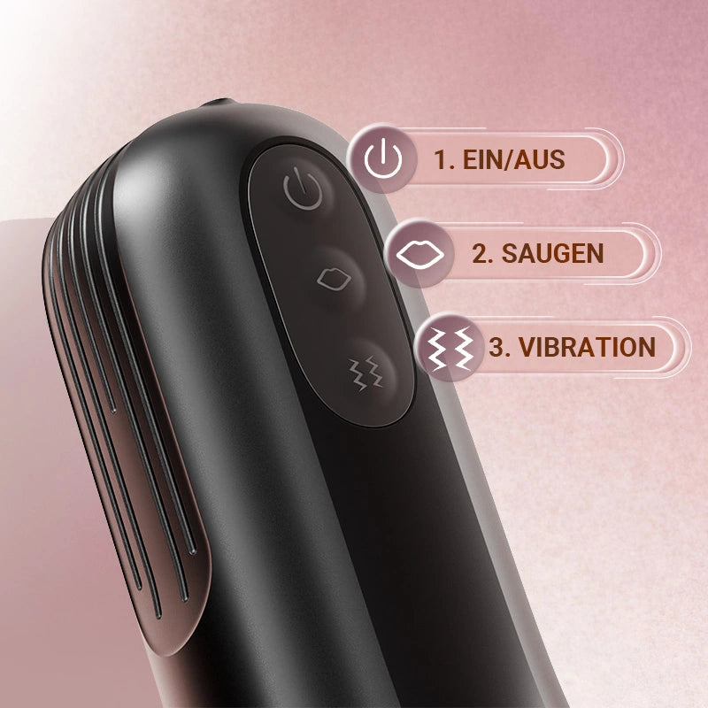 XV6 : Masturbateur à gorge profonde pour hommes avec 10 modes de vibration et d’aspiration 