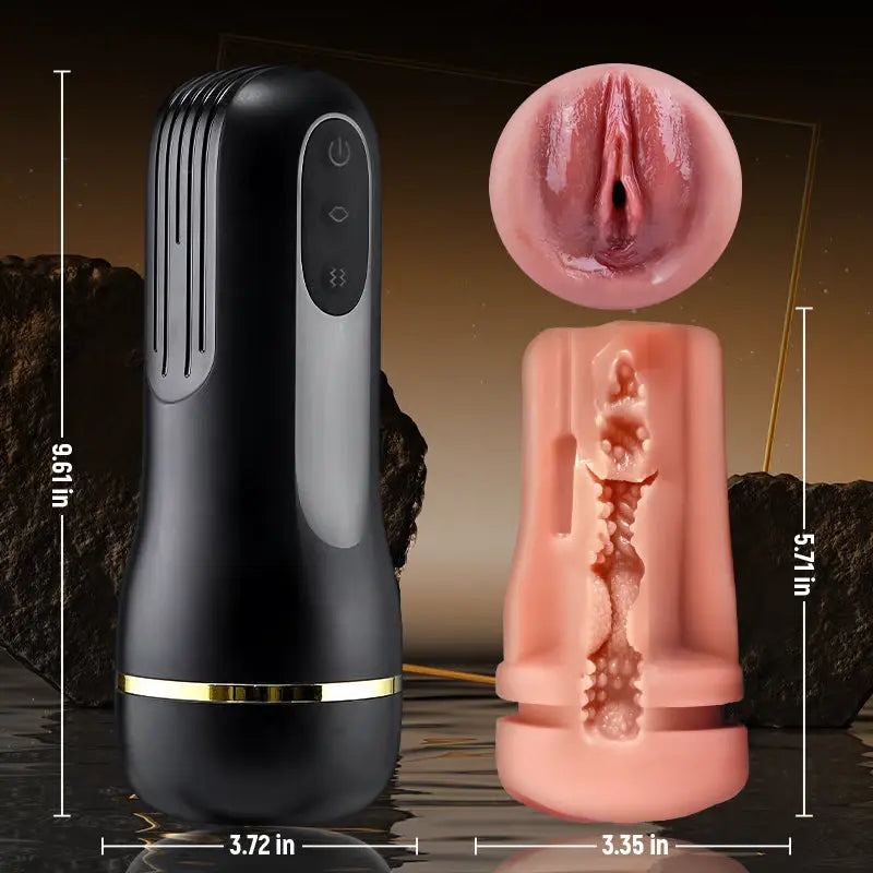 XV6: Deep Throat Masturbator für Männer mit 10 Vibrations- und Saugmodi