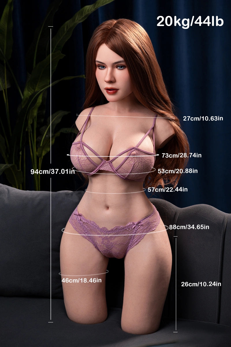 Nina: 20kg Realistischer Silikon Sexpuppe mit ROS Kopf und Gel Brüsten
