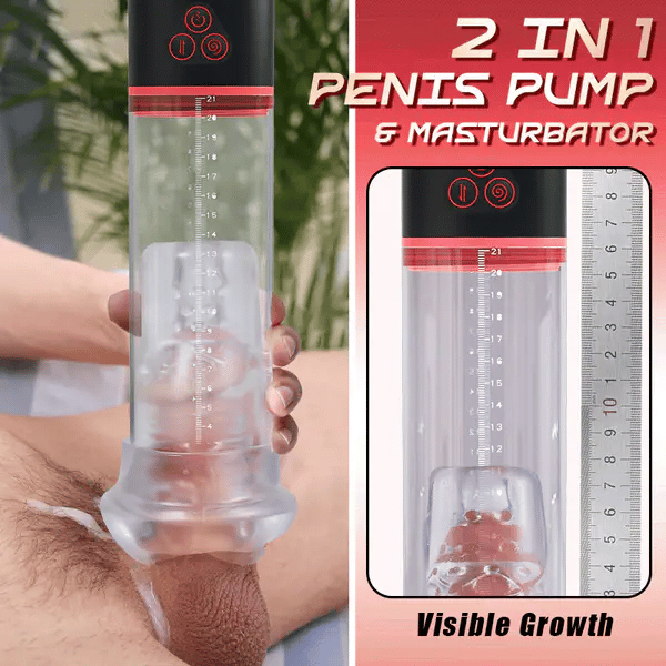 XP13: Penispumpe mit Vibration & Saugfunktion – 2-in-1-Masturbator