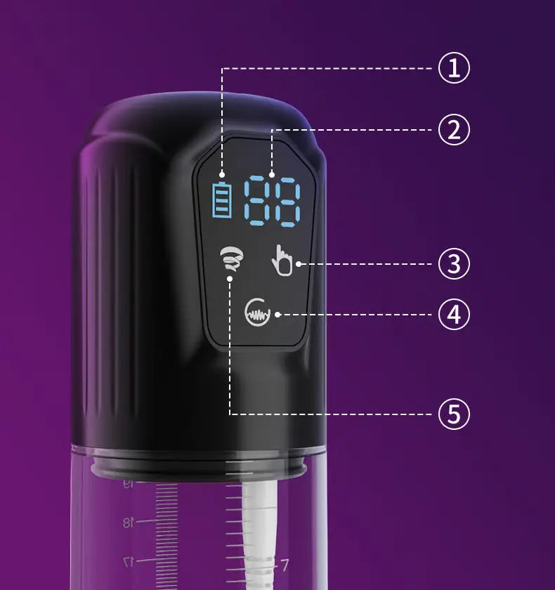 XP4 Plus: Penispumpe mit 7 Vibrations- und 5 Saugmodi