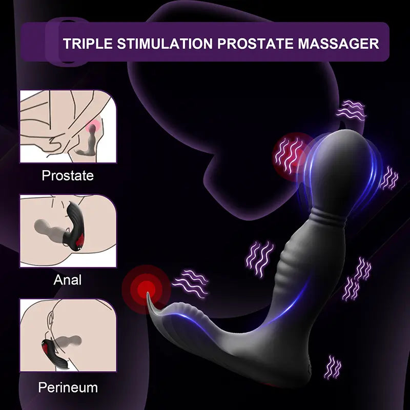 PM8: Prostata-Massager, Analplug und Leck-Vibrator