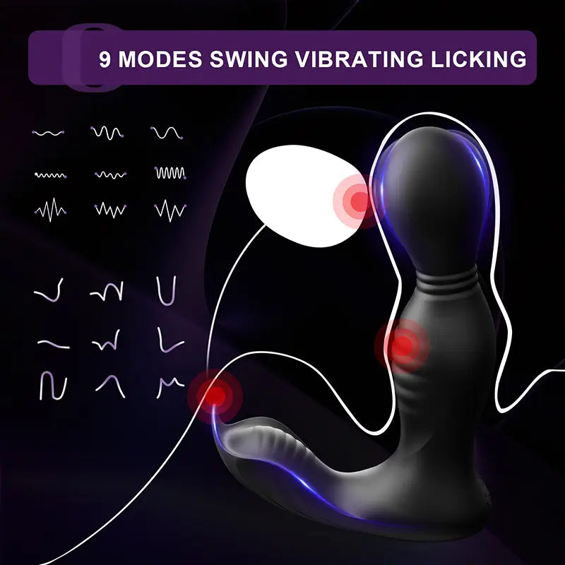 PM8: Prostata-Massager, Analplug und Leck-Vibrator