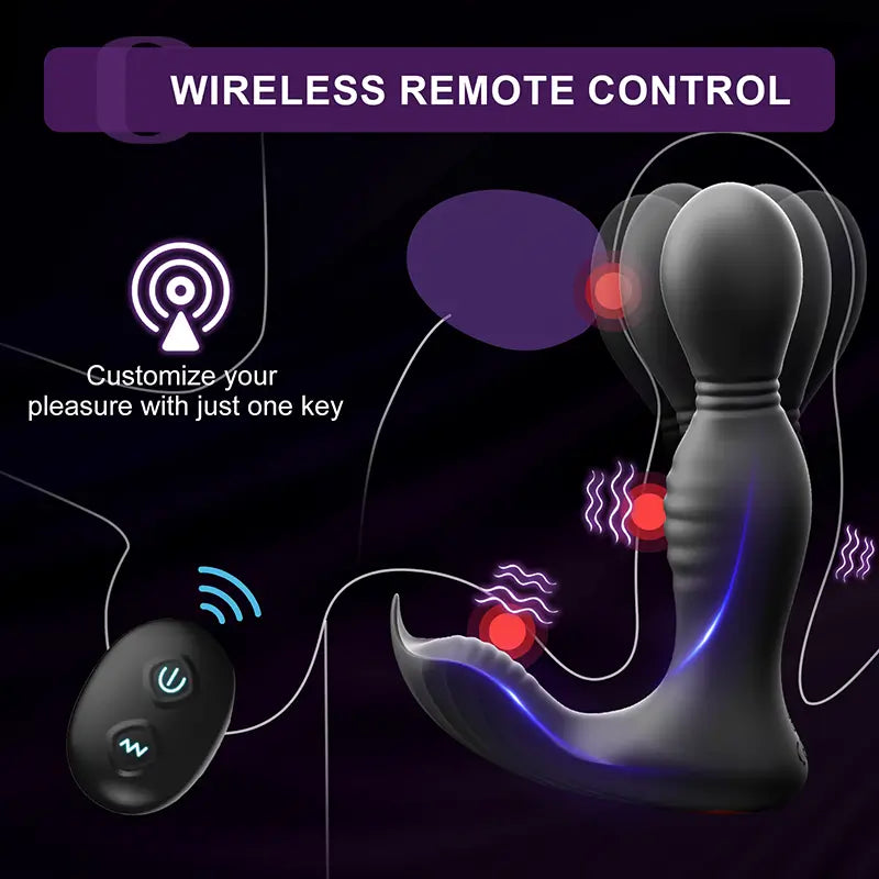 PM8: Prostata-Massager, Analplug und Leck-Vibrator