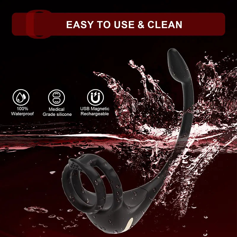 PM2: Prostata-Massager mit Penisring – steuerbar per Fernbedienung oder App