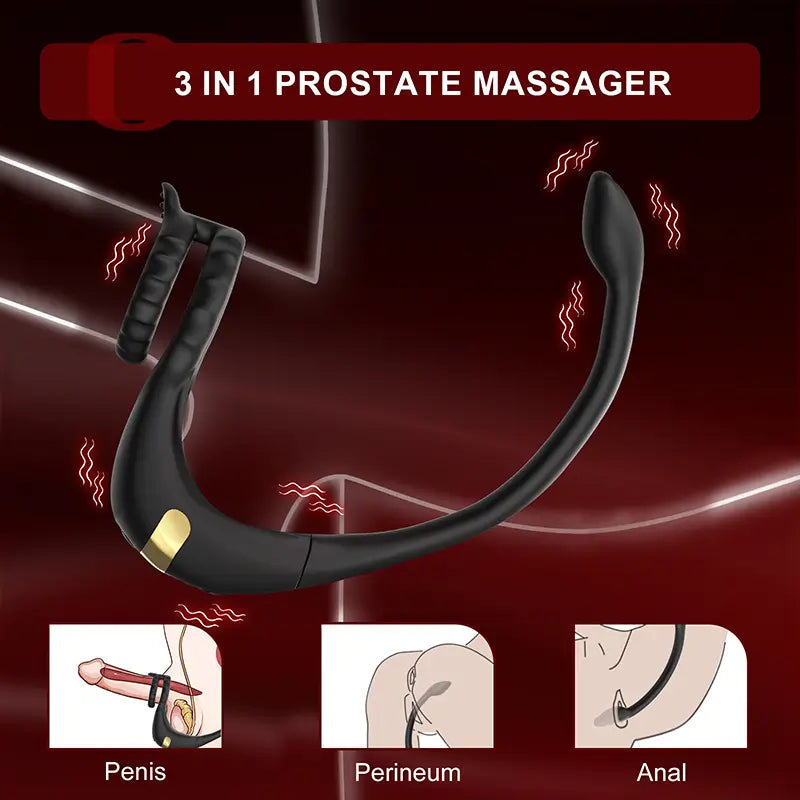 PM2: Prostata-Massager mit Penisring – steuerbar per Fernbedienung oder App