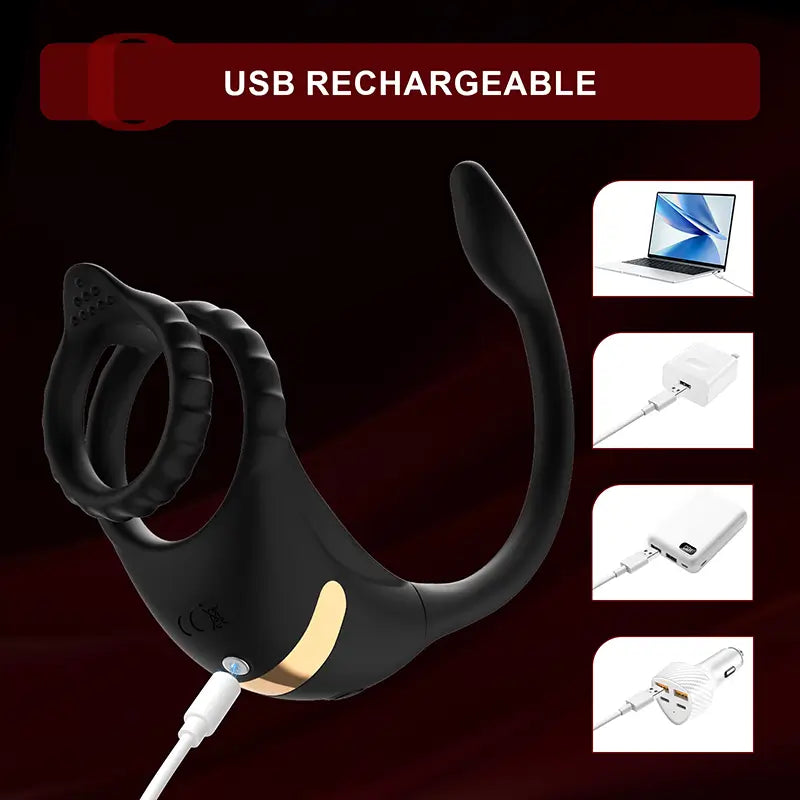 PM2: Prostata-Massager mit Penisring – steuerbar per Fernbedienung oder App