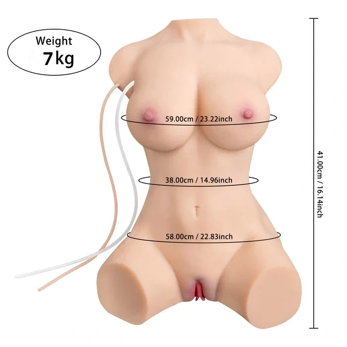 Melida 2.0: 7kg Heiße Sexpuppe mit 5 Vibrations & Saugmodi
