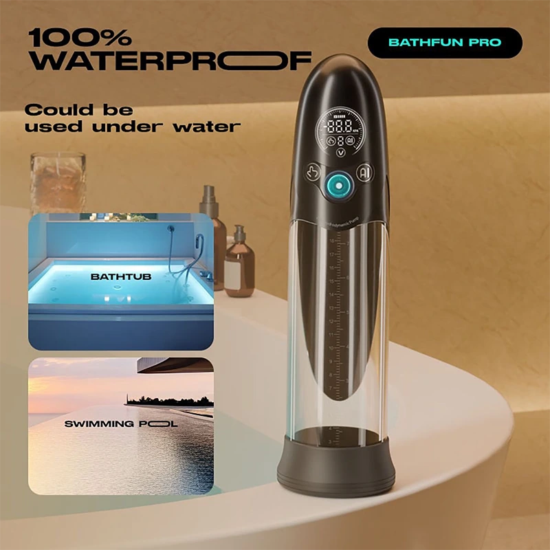 Bathfun Pro: AI-gesteuerte Smarte Wasserdichte Penispumpe