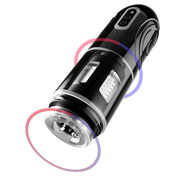 XR12: Teleskopierender Rotations-Masturbationsbecher mit Saugfuß