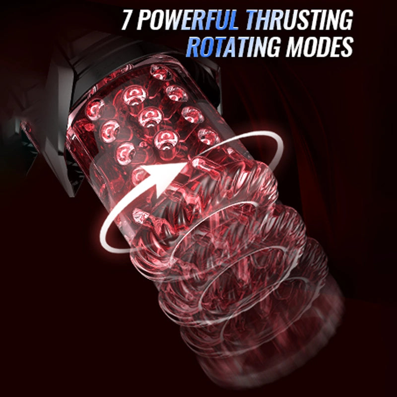 XT20 Pro: Waserdicht Freihändig Blowjob Masturbator mit APP Steuerung, Stoßen, Rotieren, Saugenmodi